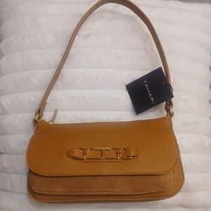 Tahari Mustard Shoulder Bag